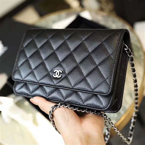 chanel black lambskin wallet on chain|chanel wallet on chain classic.